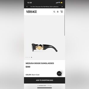 Versace medusa biggie sunglasses